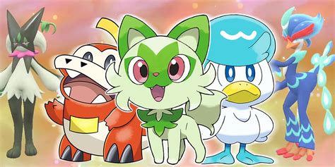 Pokémon Scarlet and Violet starters and starter evolutions